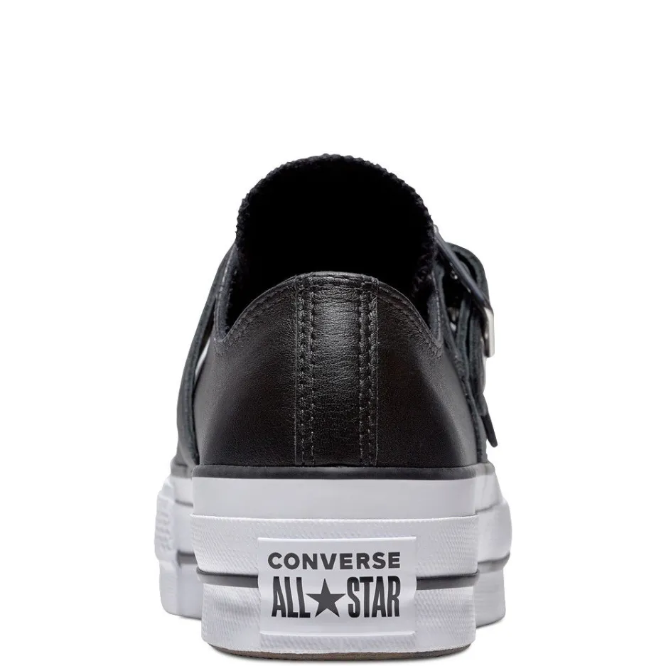 Converse scarpa sneakers da donna con zeppa CTAS Lift Buckle 562835C black