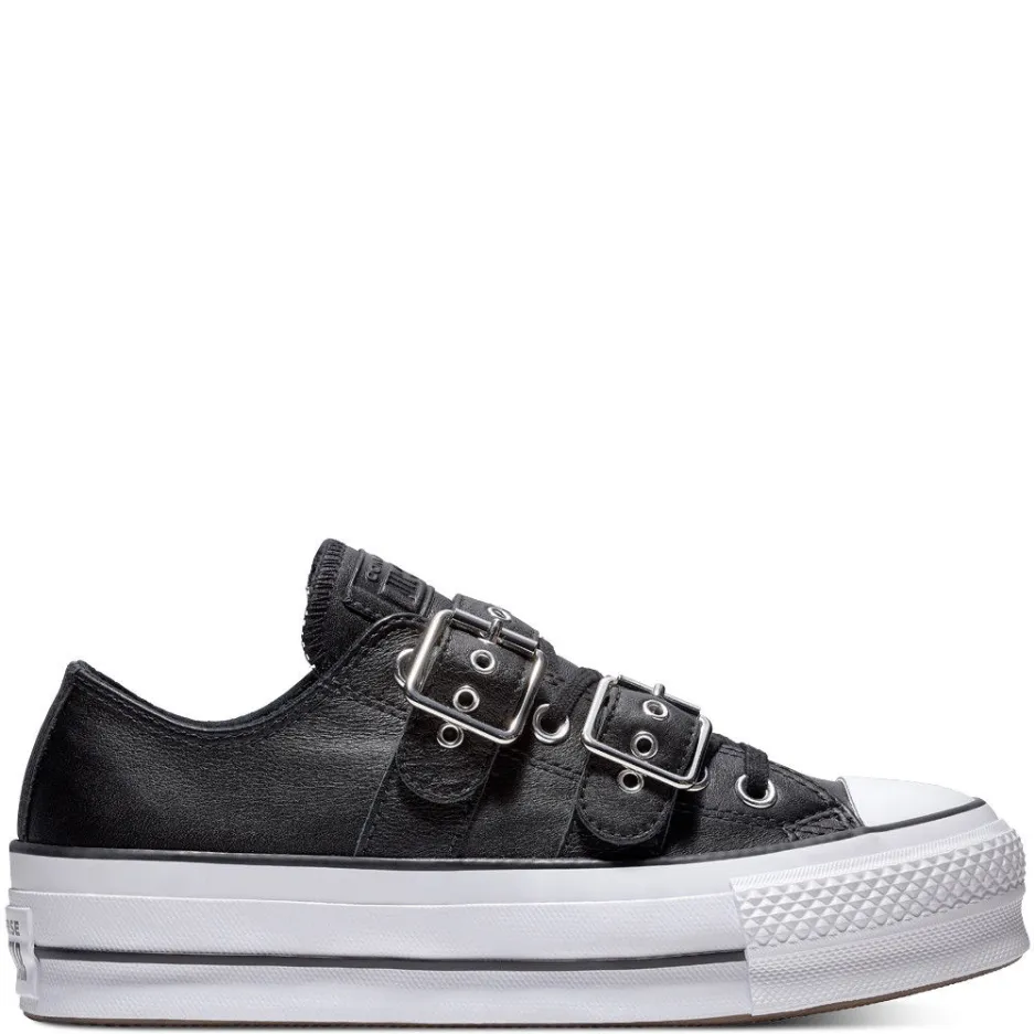 Converse scarpa sneakers da donna con zeppa CTAS Lift Buckle 562835C black