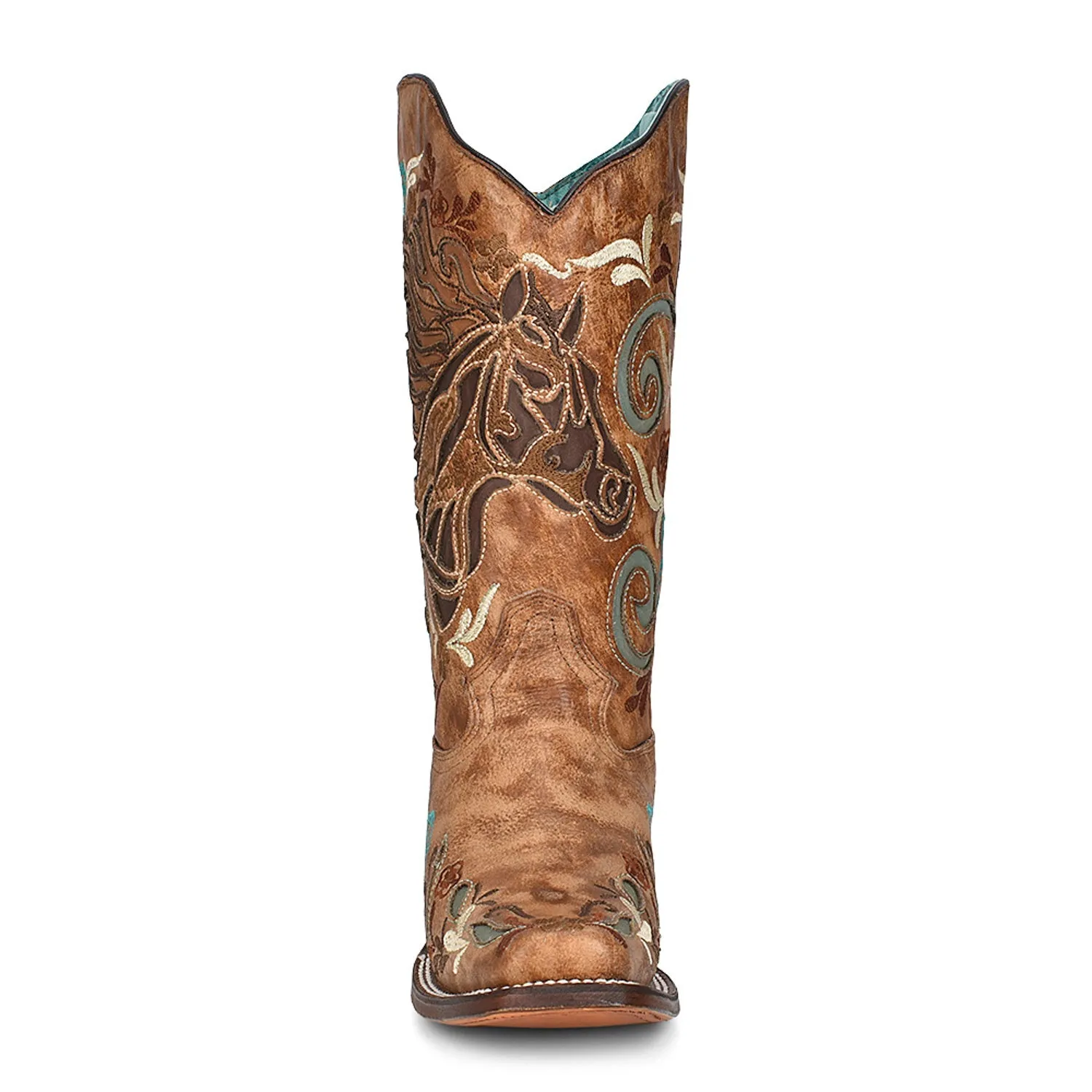 Corral Womens A4266 Sand Leather 11in Rodeo Cowboy Boots