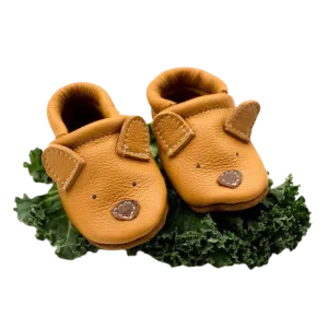 Cute Critters Honey Bear Leather Baby Shoes