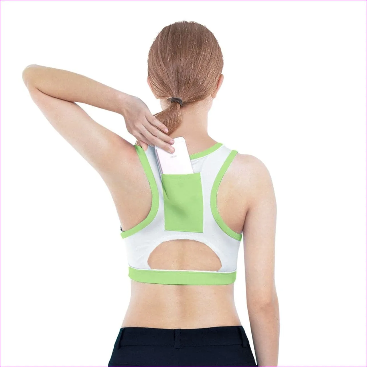 Deity Sports Bra With Pocket - Green