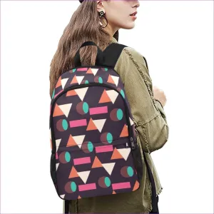 Disco Unisex Casual Backpack with Side Mesh Pockets