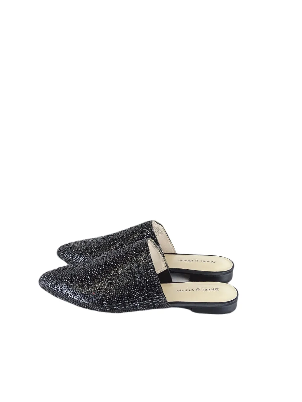 Django & Juliette Black Sparkle Mules 9