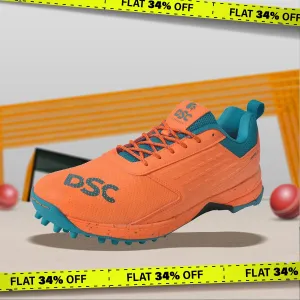 DSC Jaffa 22 Cricket Spike Shoes - Orange - DOD