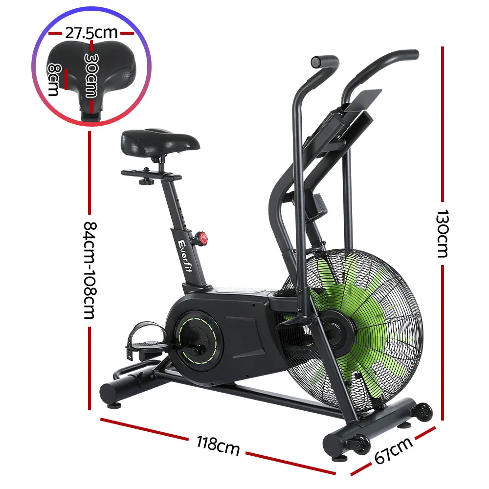 Dual Action Air Bike, 120kg Load, Adjustable Seat - Everfit