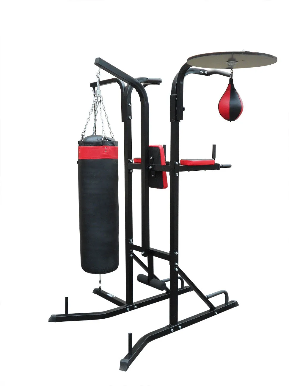 Durable 3-in-1 Boxing Station Stand with Punching Bag