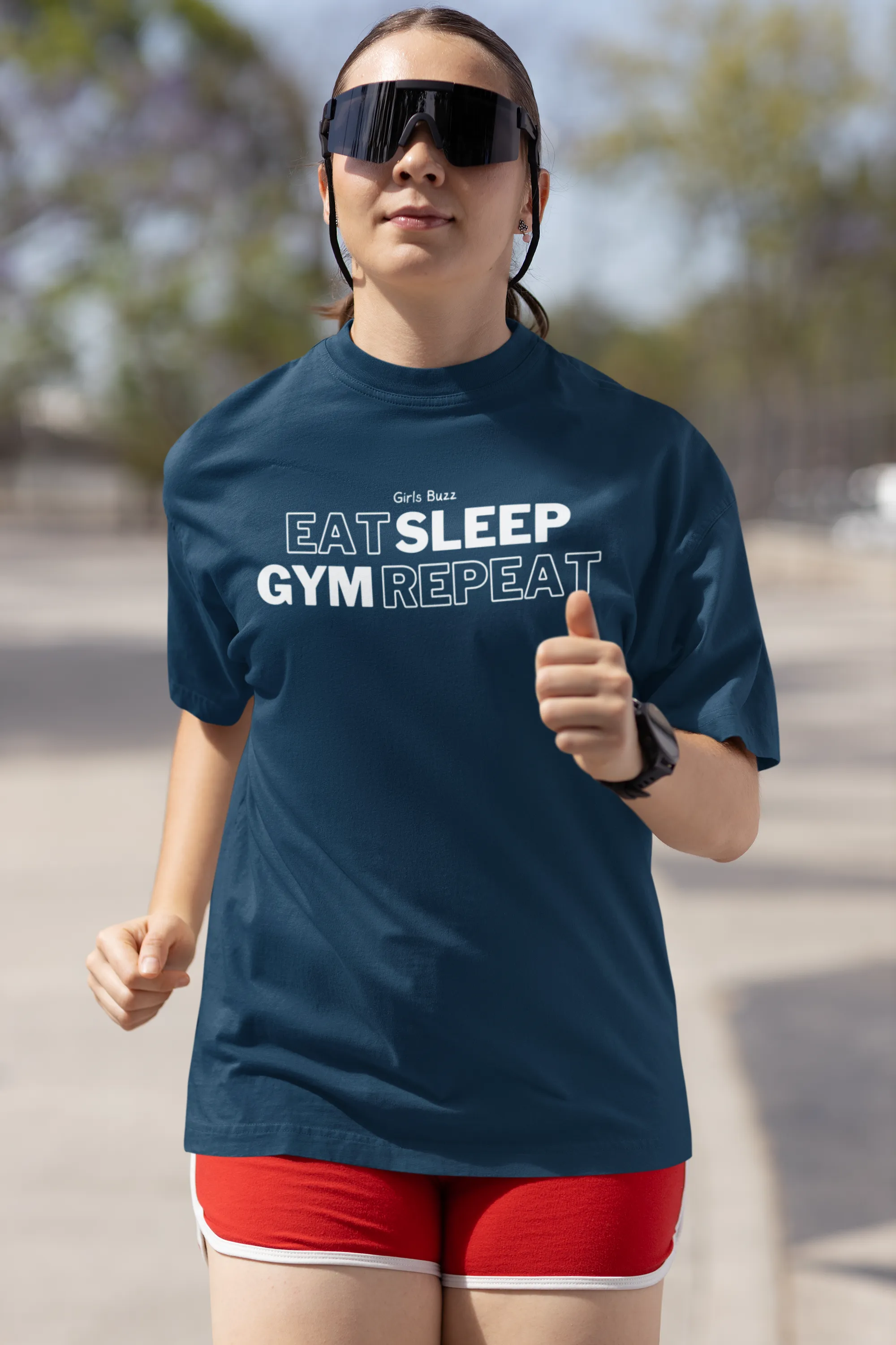 Eat Sleep Gym Repeat Workout Tee