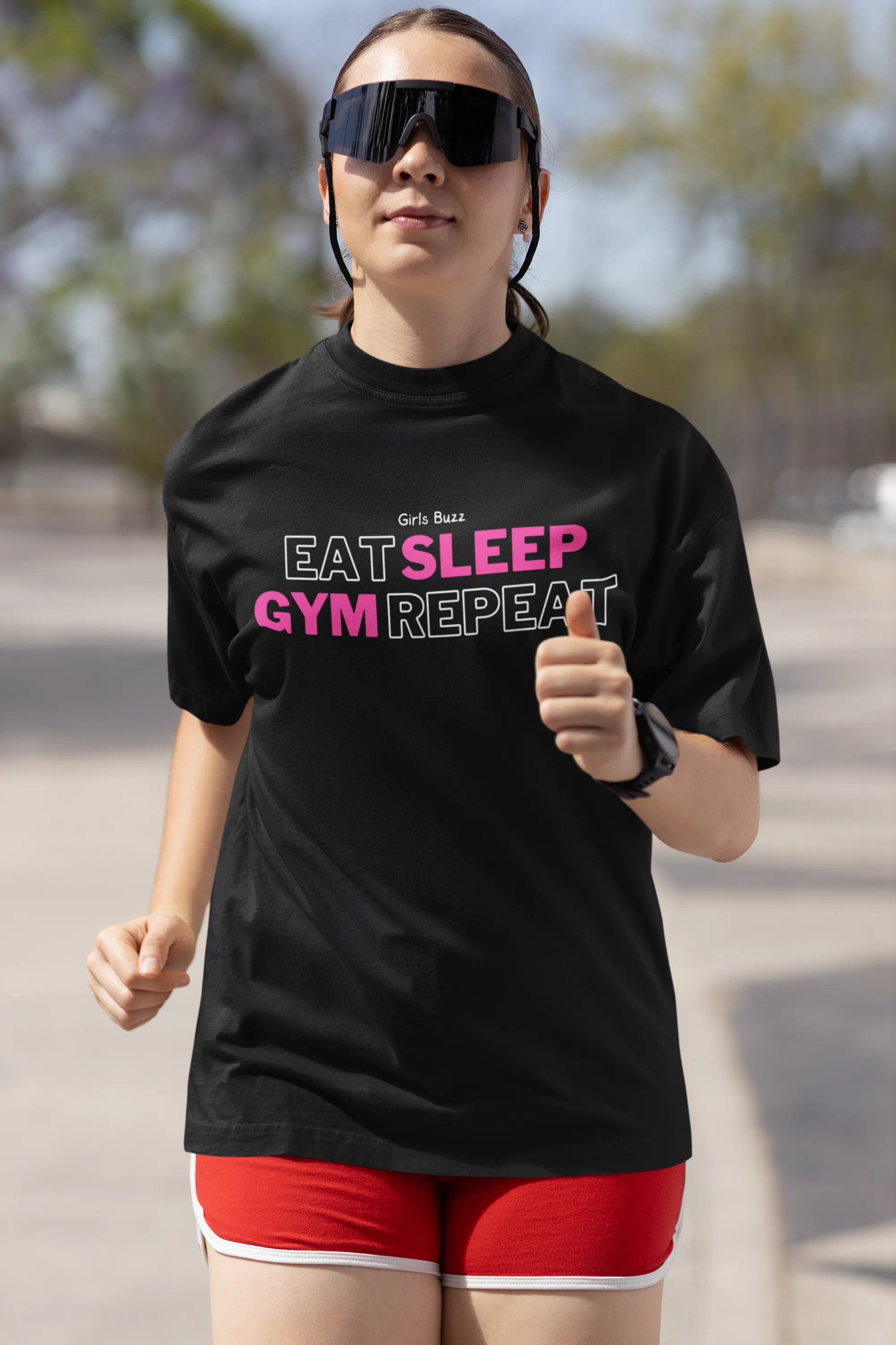 Eat Sleep Gym Repeat Workout Tee