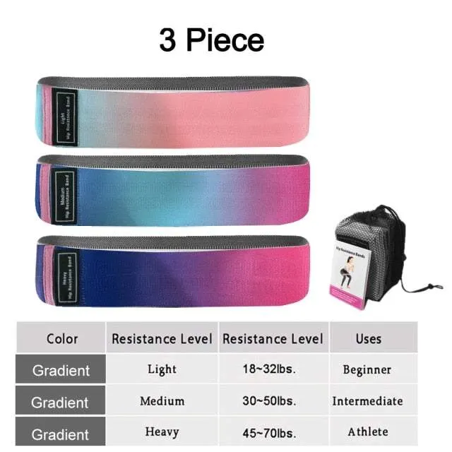 Elastic Fitness Resistance Band (3pcs)