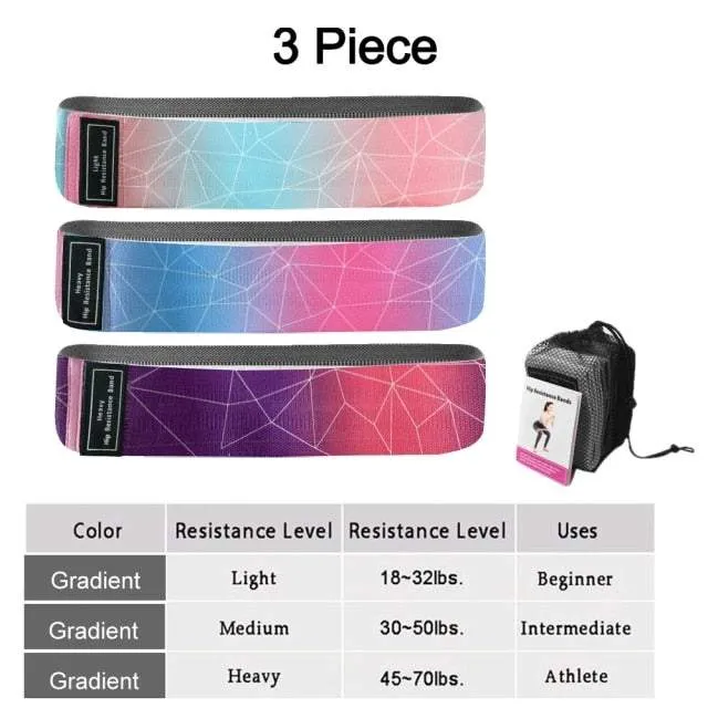 Elastic Fitness Resistance Band (3pcs)