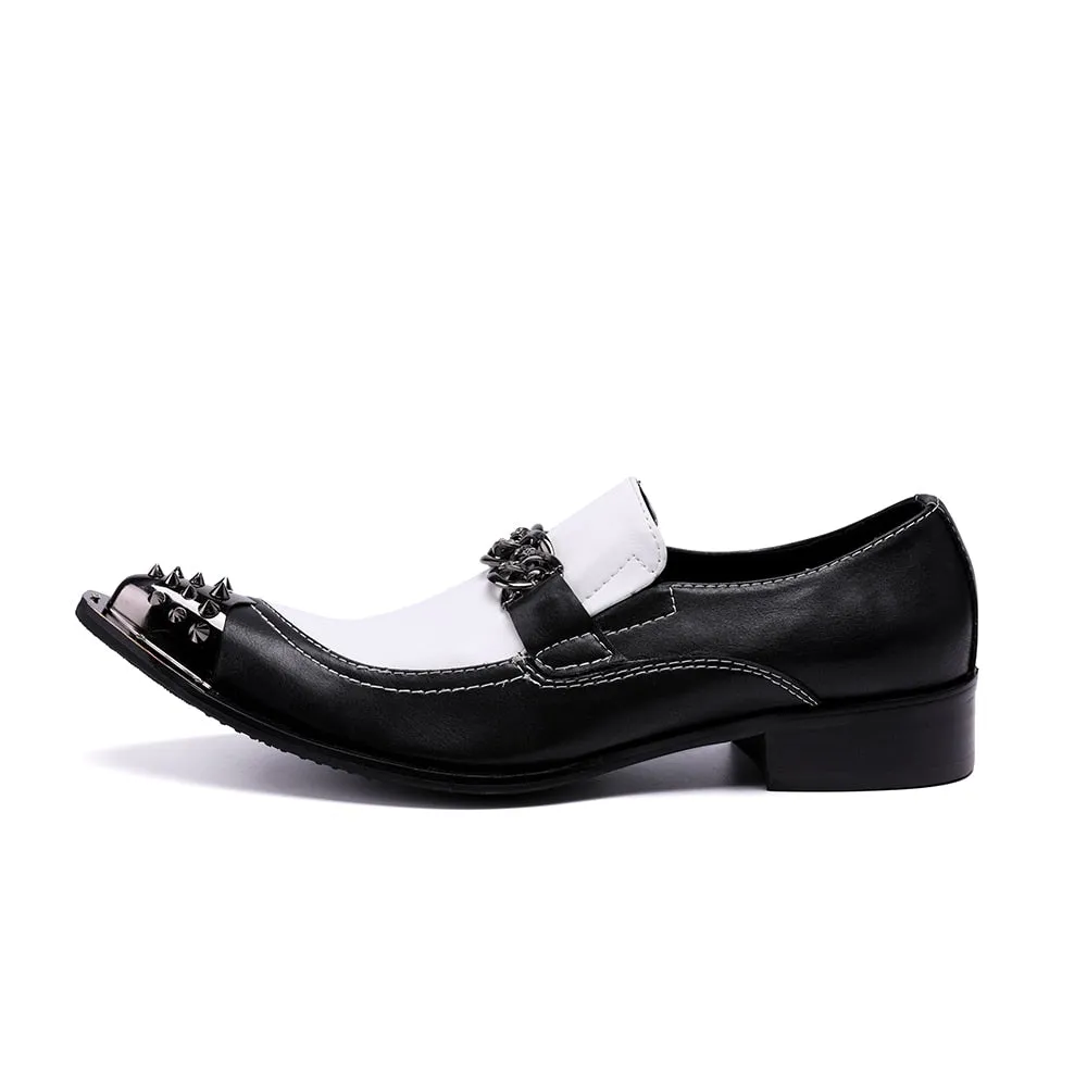 ExoticLuxe Pointed Toe Dress Loafers