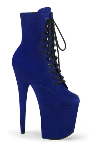 FLAMINGO-1020FS Royal Blue Suede Ankle Boots