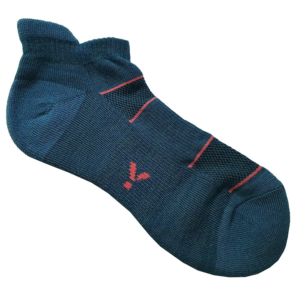 Flare Trainer Socks (3 Pack - Petrol)