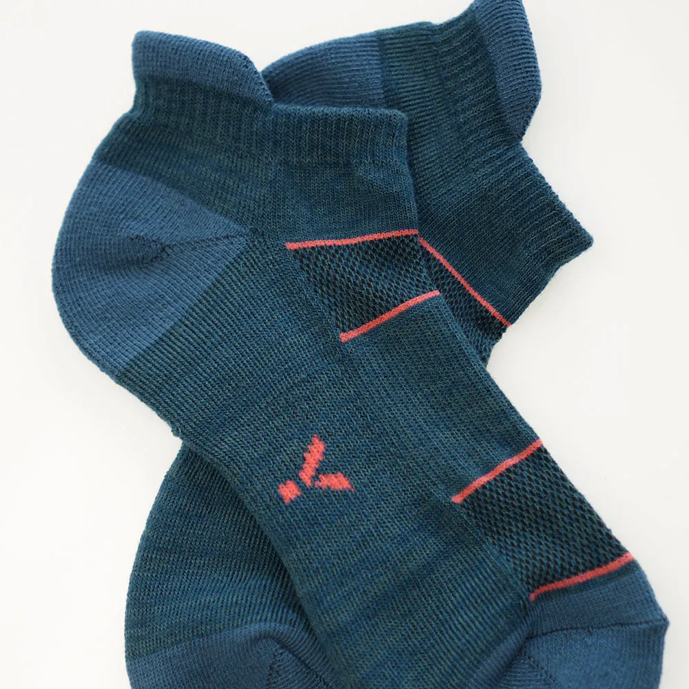 Flare Trainer Socks (3 Pack - Petrol)