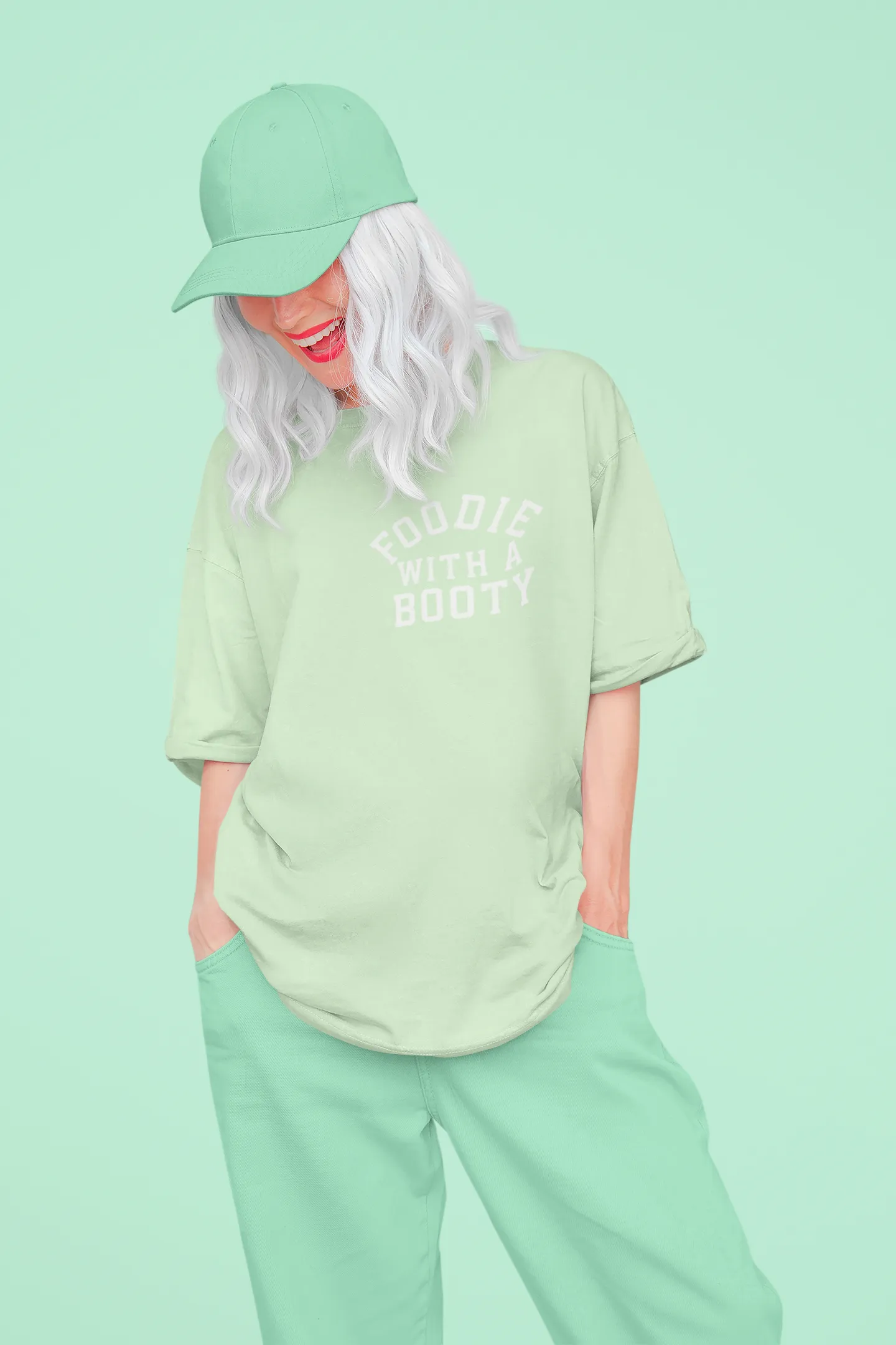 FOODIES WITH A BOOTY Oversized T-shirt