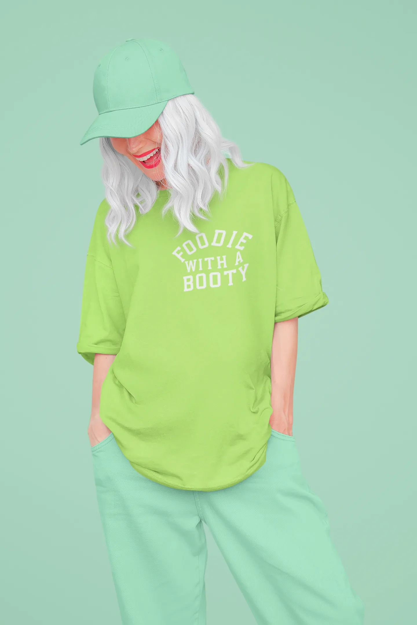 FOODIES WITH A BOOTY Oversized T-shirt