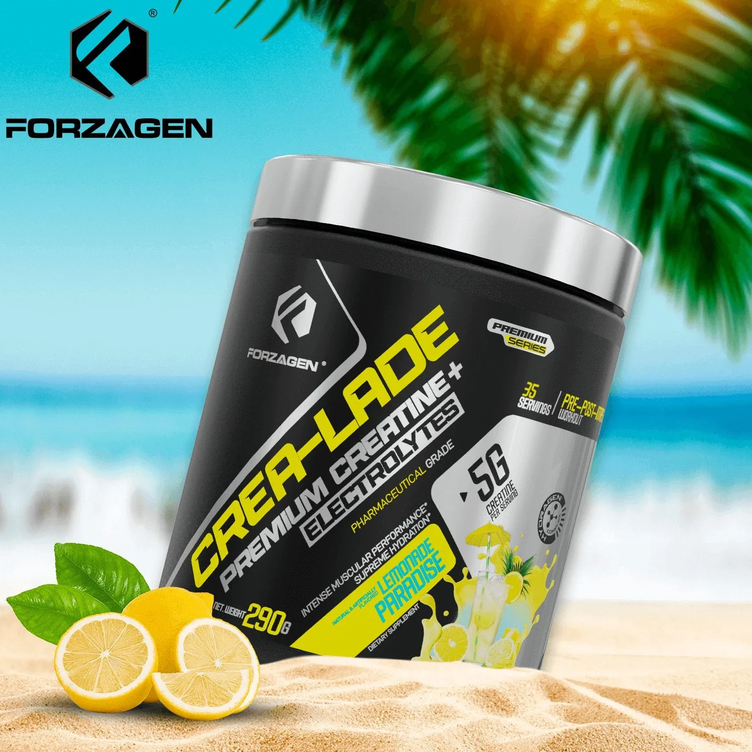 Forzagen CREA-LADE Premium Creatine   Electrolytes Pre-Workout