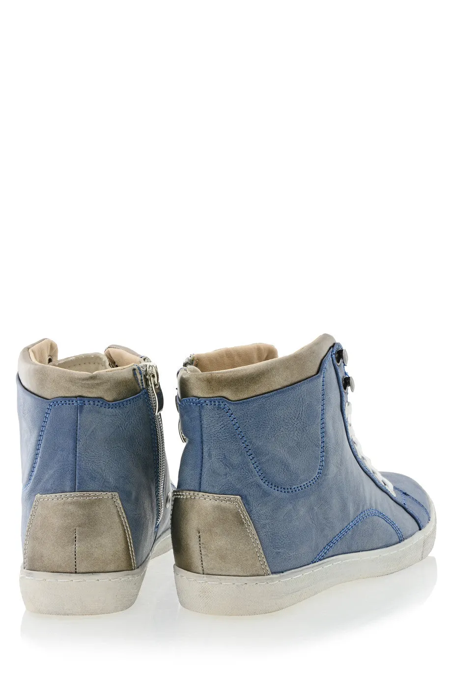 FRANCESCO MILANO PERSA Blue Sneakers