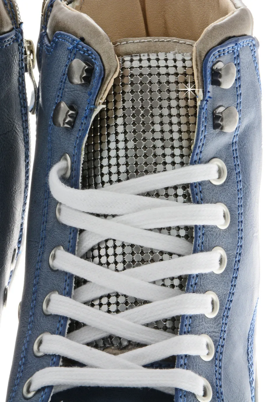 FRANCESCO MILANO PERSA Blue Sneakers