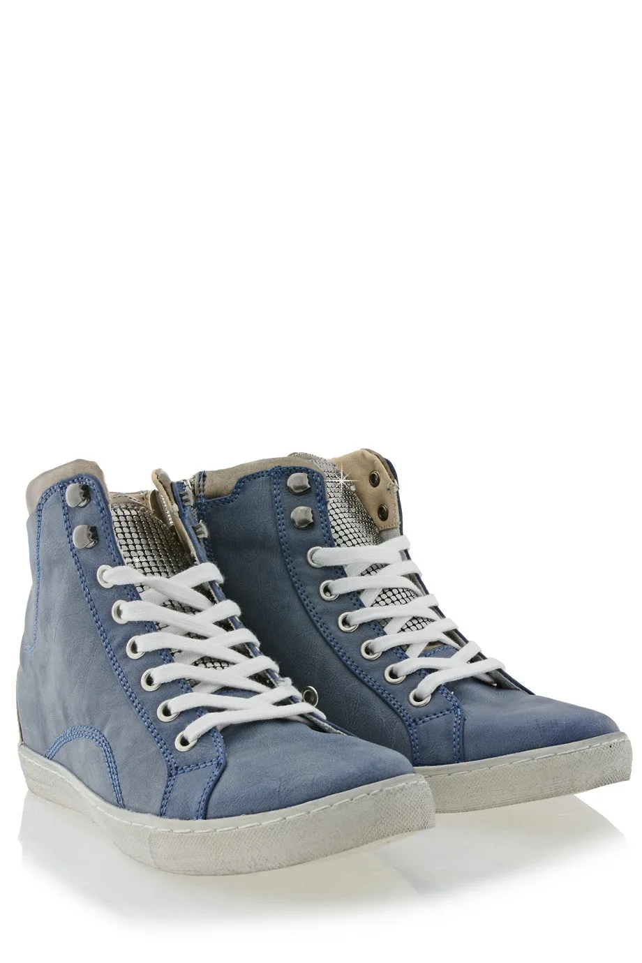 FRANCESCO MILANO PERSA Blue Sneakers