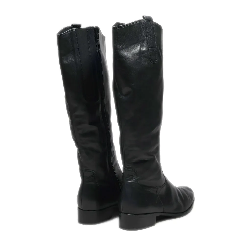 Gabor High Boots Leather Black Colour For Women