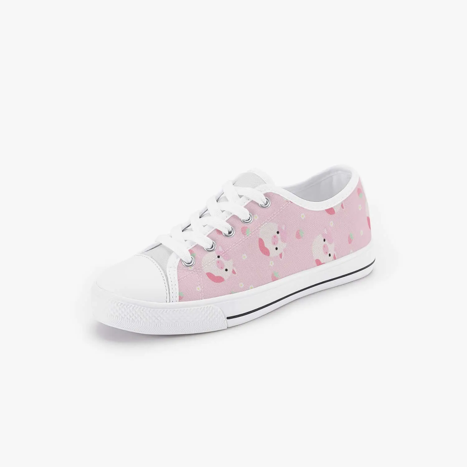 Girl's Strawberry Squishmallows Low Top Canvas Shoes Sneakers