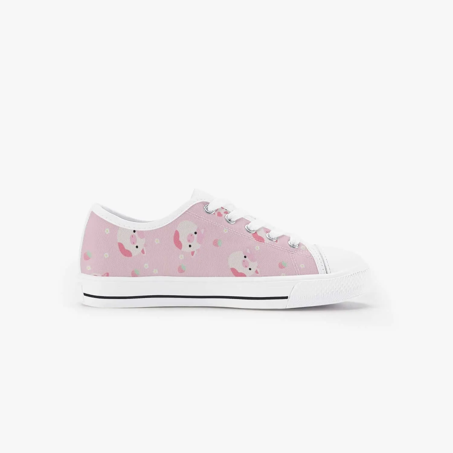 Girl's Strawberry Squishmallows Low Top Canvas Shoes Sneakers