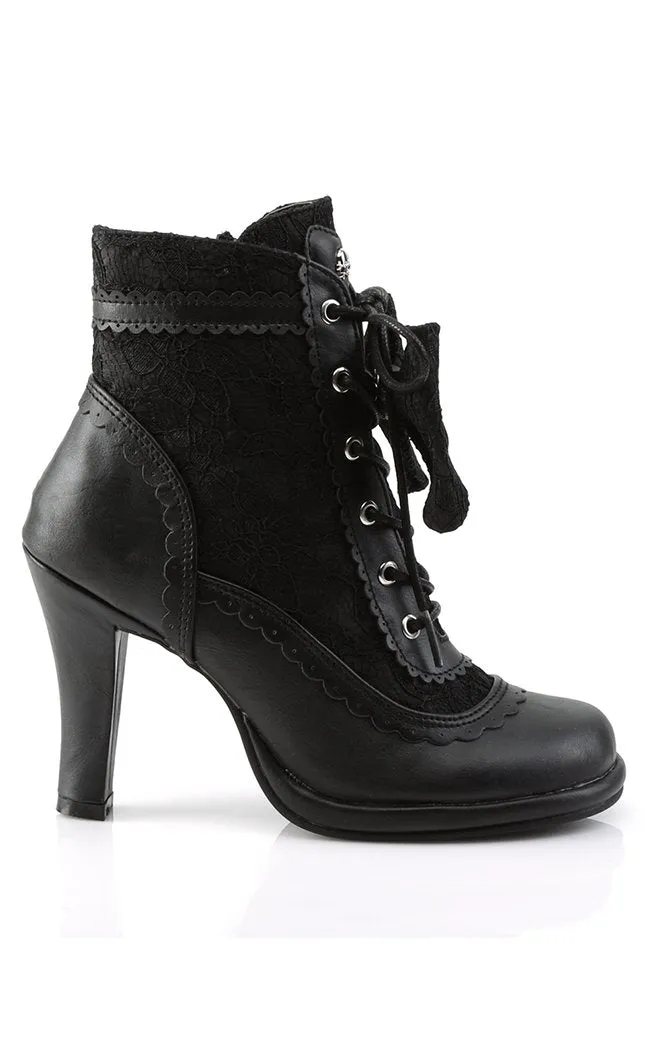 GLAM-200 Black Ankle Boots