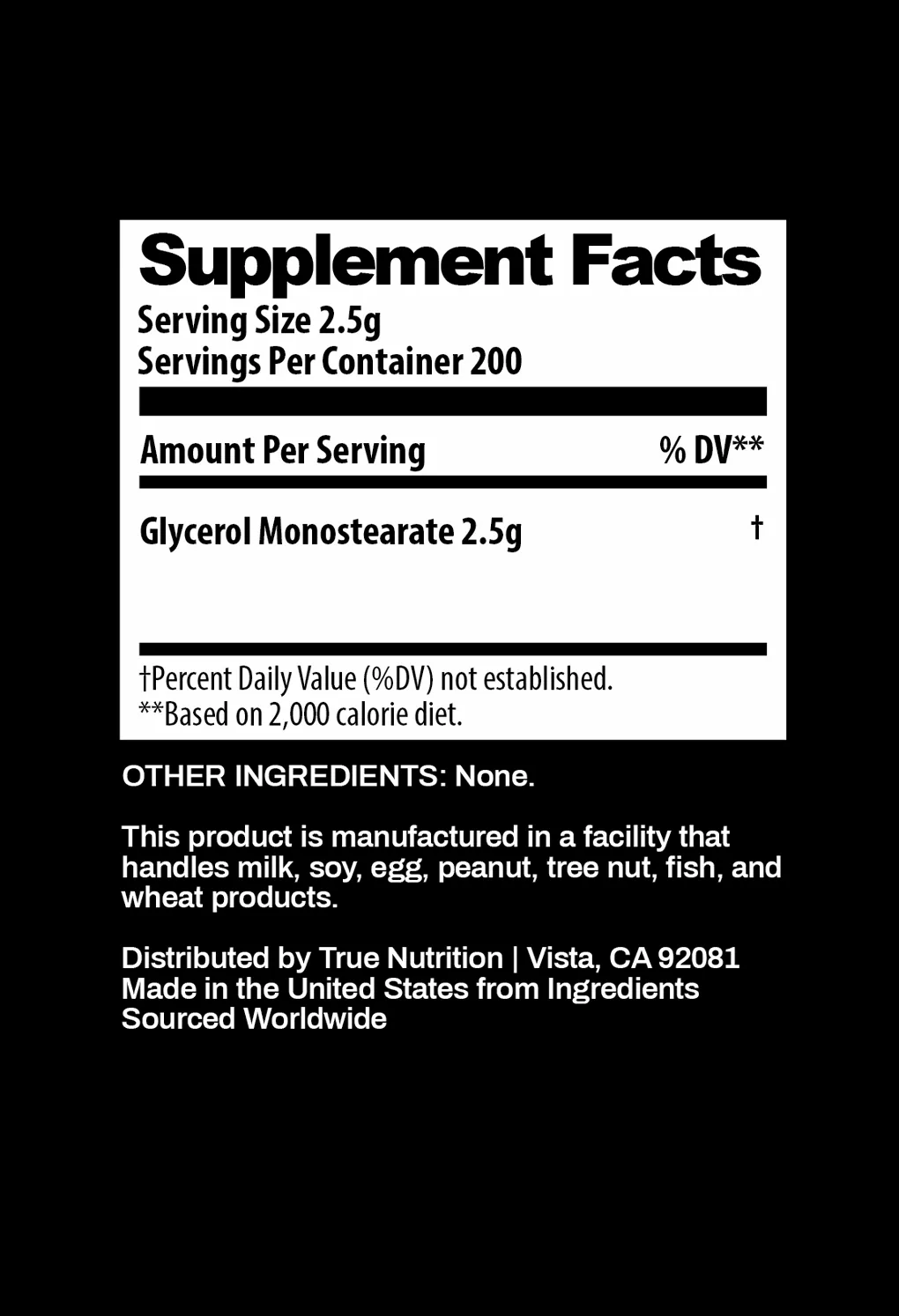 Glycerol Monostearate Powder