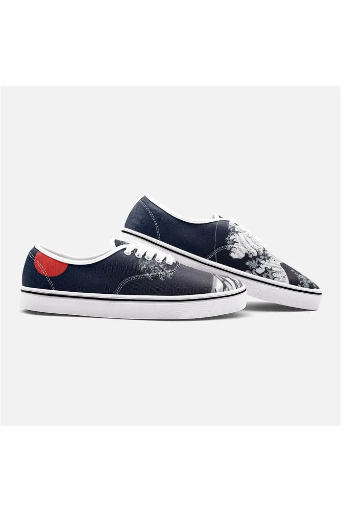 Great Wave Off Kanagawa Unisex Canvas Sneakers