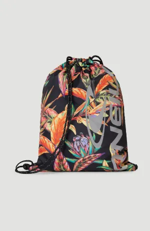 Gym Sack | Black Flower