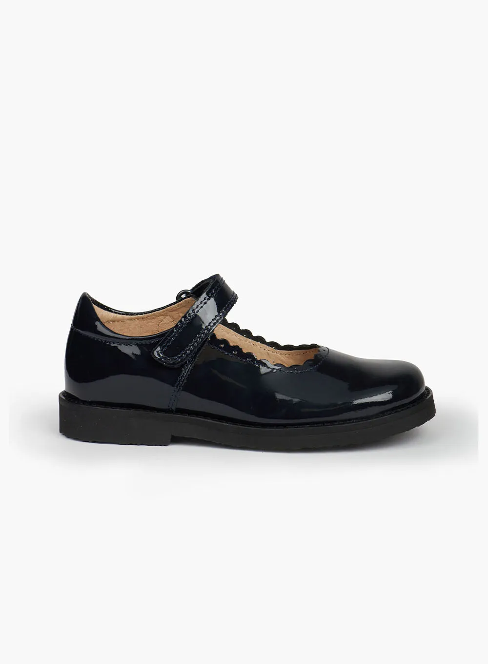 Hampton Classics Etta School Shoes in Navy Patent