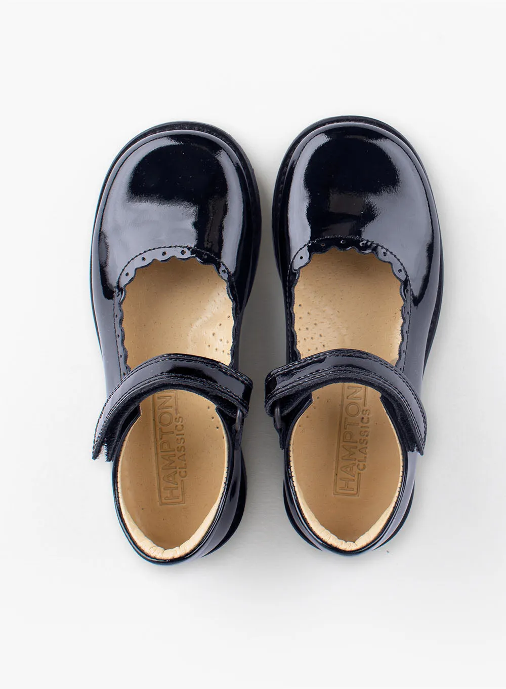 Hampton Classics Etta School Shoes in Navy Patent