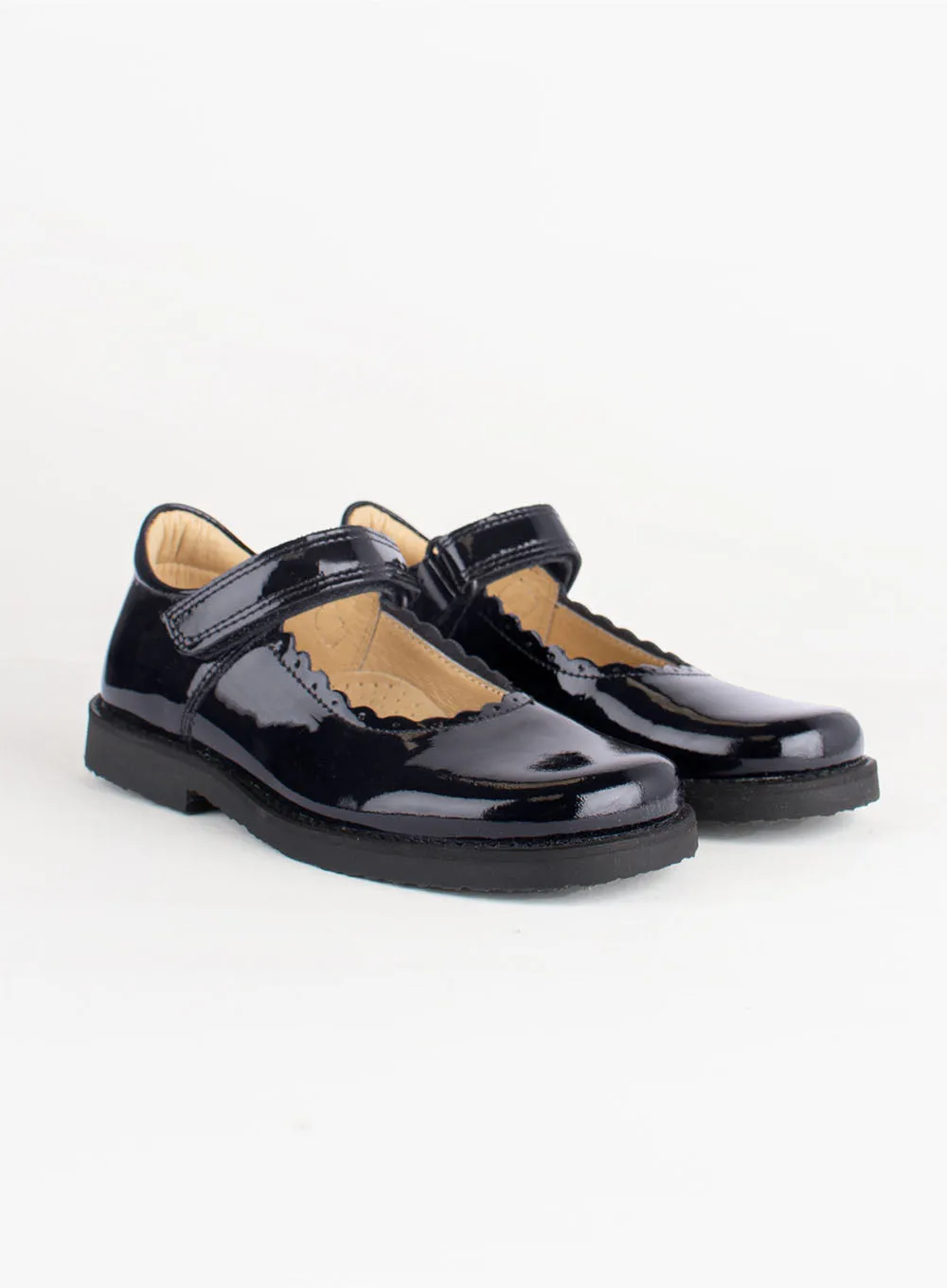 Hampton Classics Etta School Shoes in Navy Patent