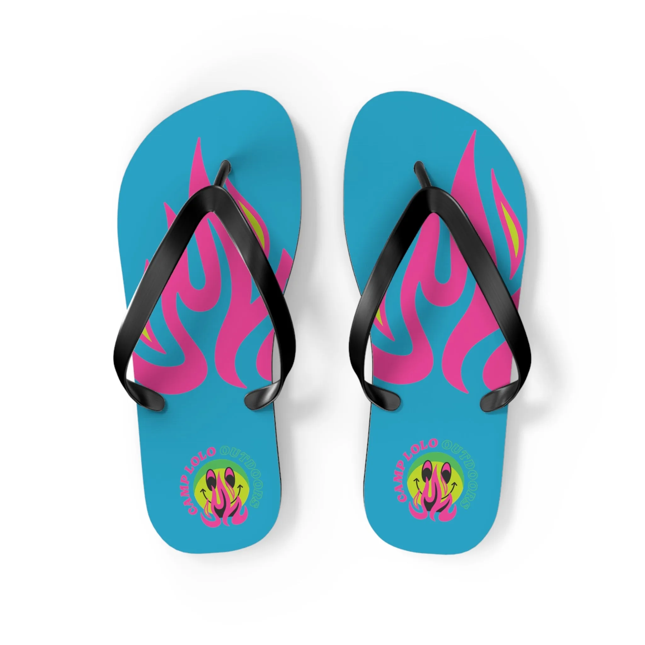 Happy Camper Flip Flops