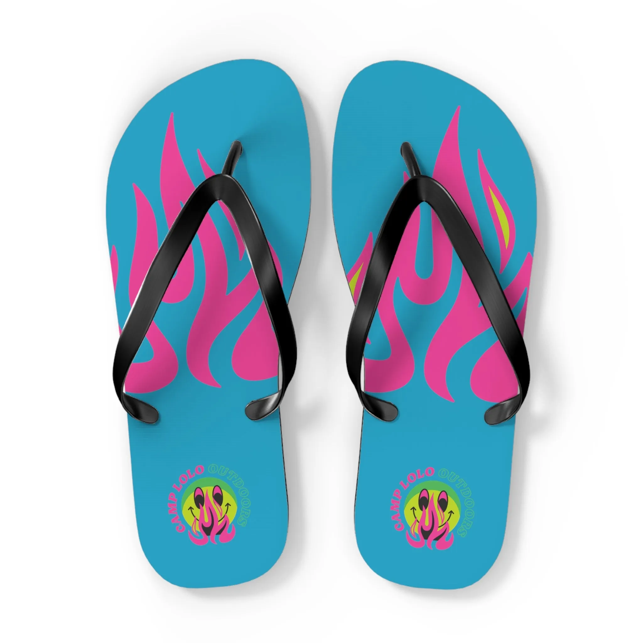 Happy Camper Flip Flops