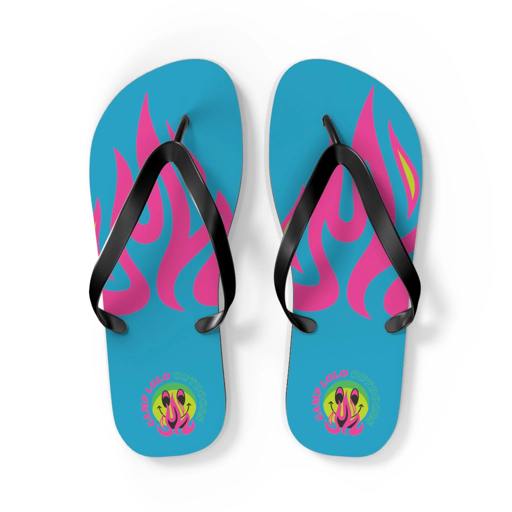 Happy Camper Flip Flops