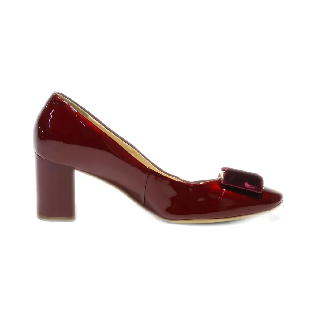 Hogl Mid-Heel Shoes Latex Red Colour For Women