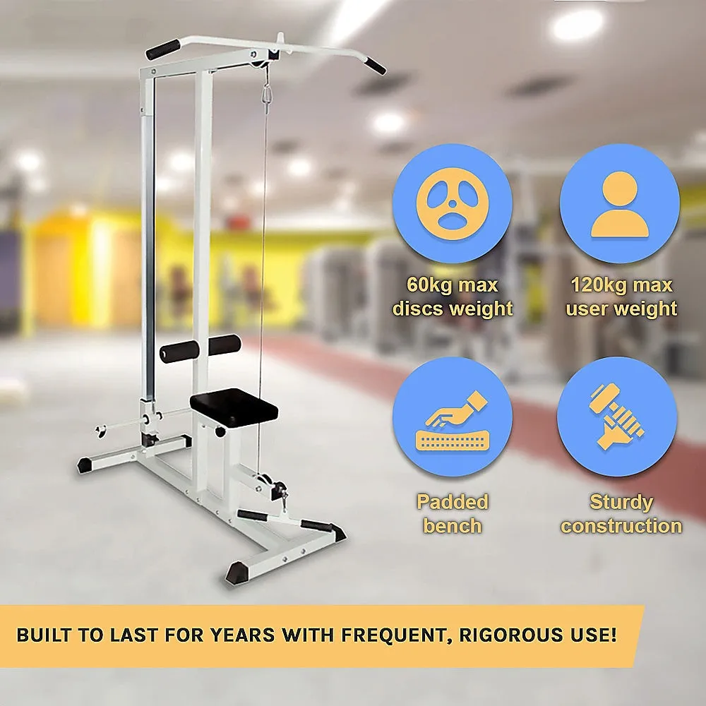 Home Fitness Multi Gym with Padded Bench and Cable System