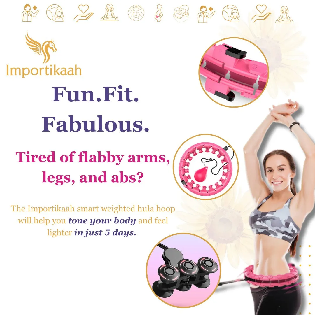 Importikaah Smart Weighted Ball Hula Hoop: Unleash Your Inner Fitness Star!