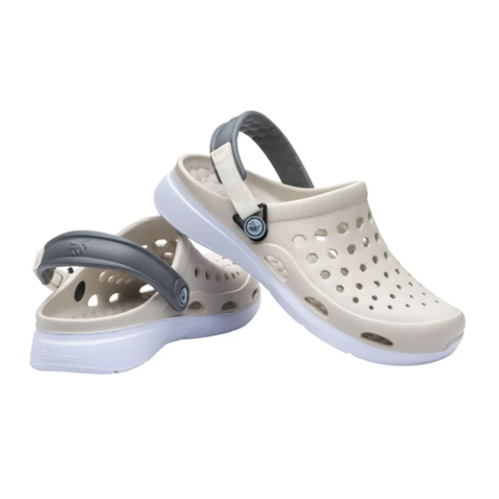 Joybees Modern Clog (Unisex) - Linen/White