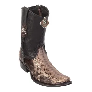 King Exotic Boots #479B5785 Men's Dubai Boot | Men's Python Boots  Color Bustic Brown