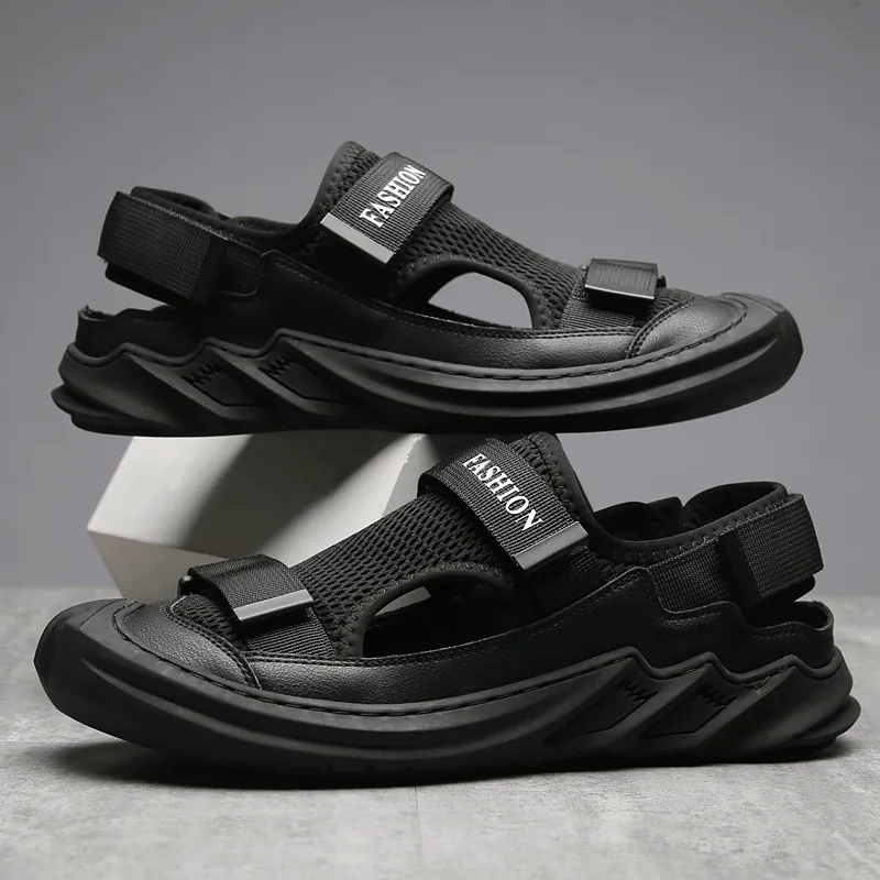 kkboxly kkboxly Men's Outdoor Breathable Mesh Sandals with Non-Slip Sole for Comfort and Safety