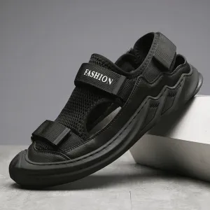 kkboxly kkboxly Men's Outdoor Breathable Mesh Sandals with Non-Slip Sole for Comfort and Safety