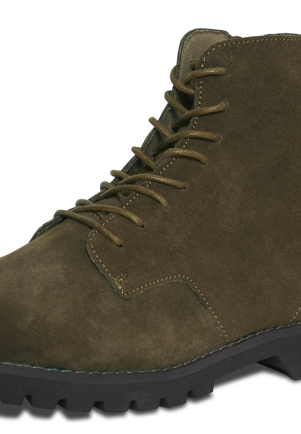 Lace-up boots in dark green Blend