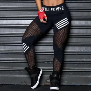 Ladies letter fitness workout fashion leggings