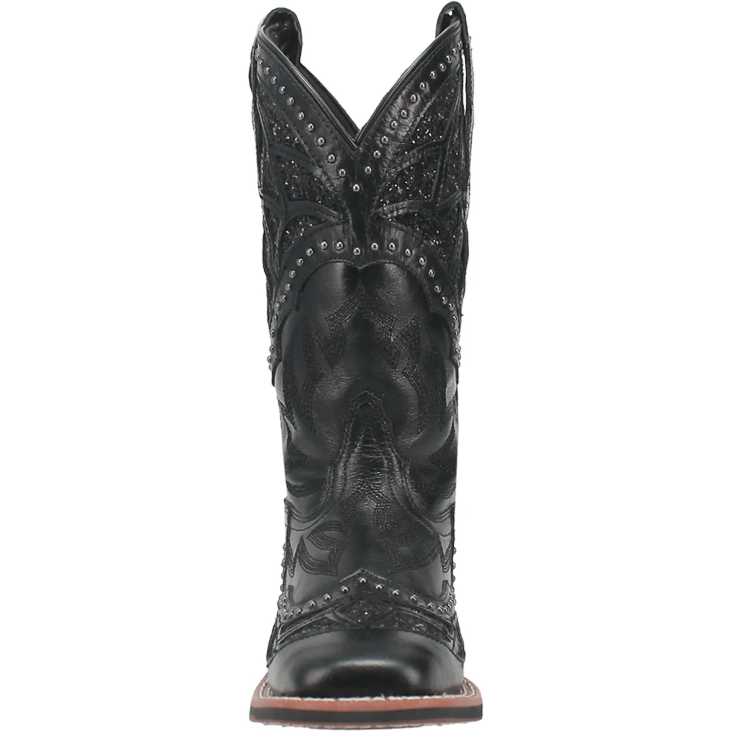 Laredo Womens Eternity Black Leather Cowboy Boots