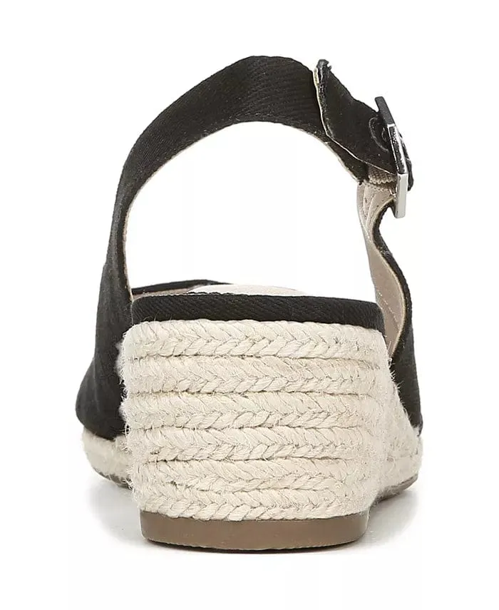 LIFESTRIDE - Socialite Peep Toe Slingback Espadrille Wedge Sandals