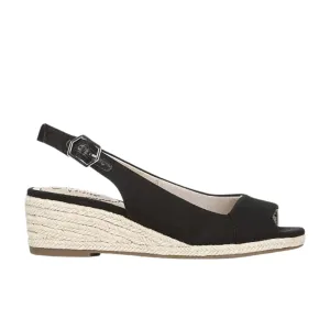 LIFESTRIDE - Socialite Peep Toe Slingback Espadrille Wedge Sandals