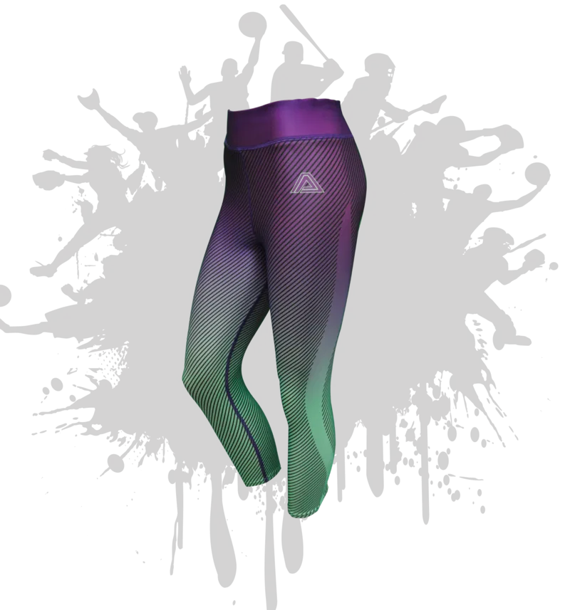 Linear Capri in PURPLE/MINT